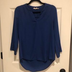 Royal blue blouse